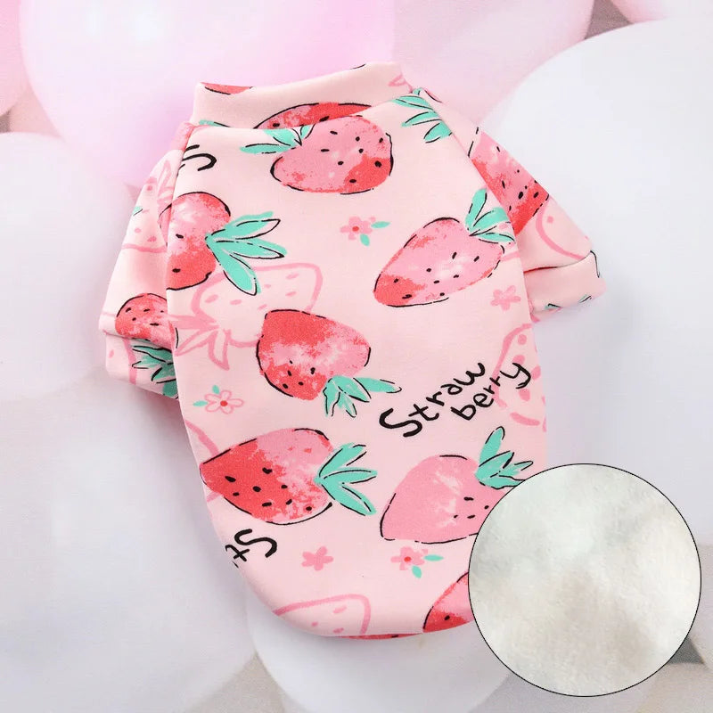 Winter Warm Dog Clothes – Cute Hoodies for Small Dogs & Cats