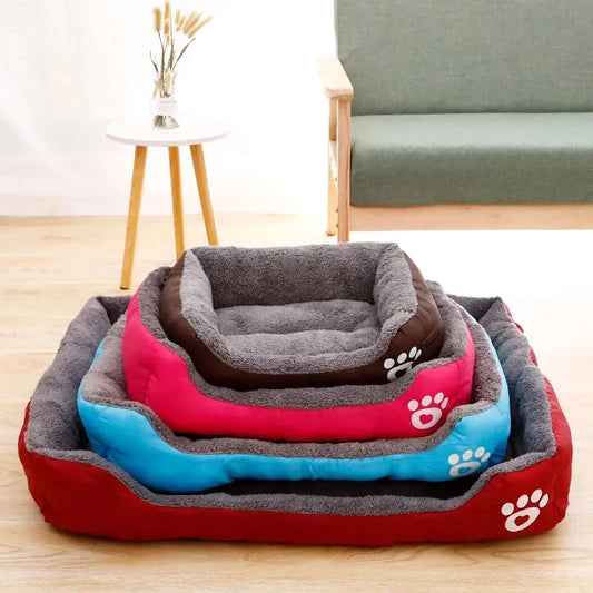 Soft Washable Dog Bed for Small Medium Large Dogs – Comfortable Non-Slip Pet Sofa Kennel for Cats and Puppies, Multiple Sizes and Colors