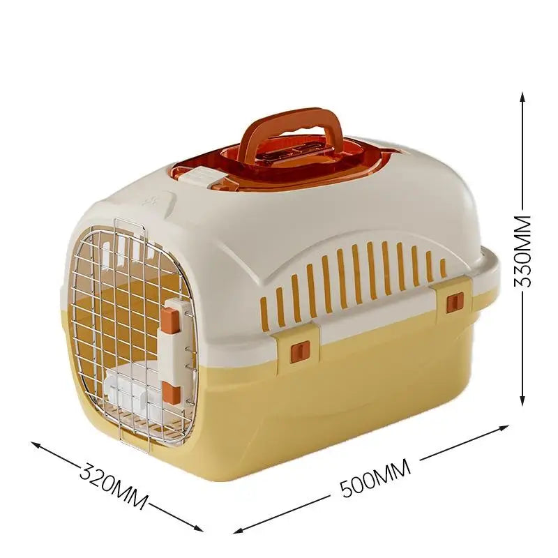 Cat & Small Dog Carrier Box – Portable Ventilated Pet Cage