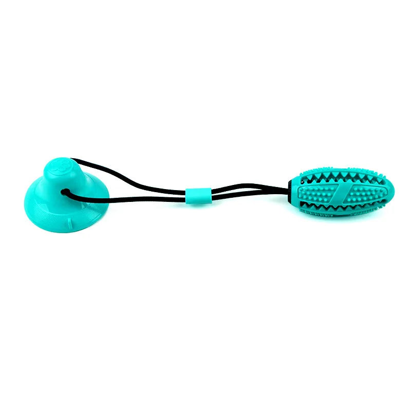 Interactive Dog Toy with Suction Cup & Chew Ball