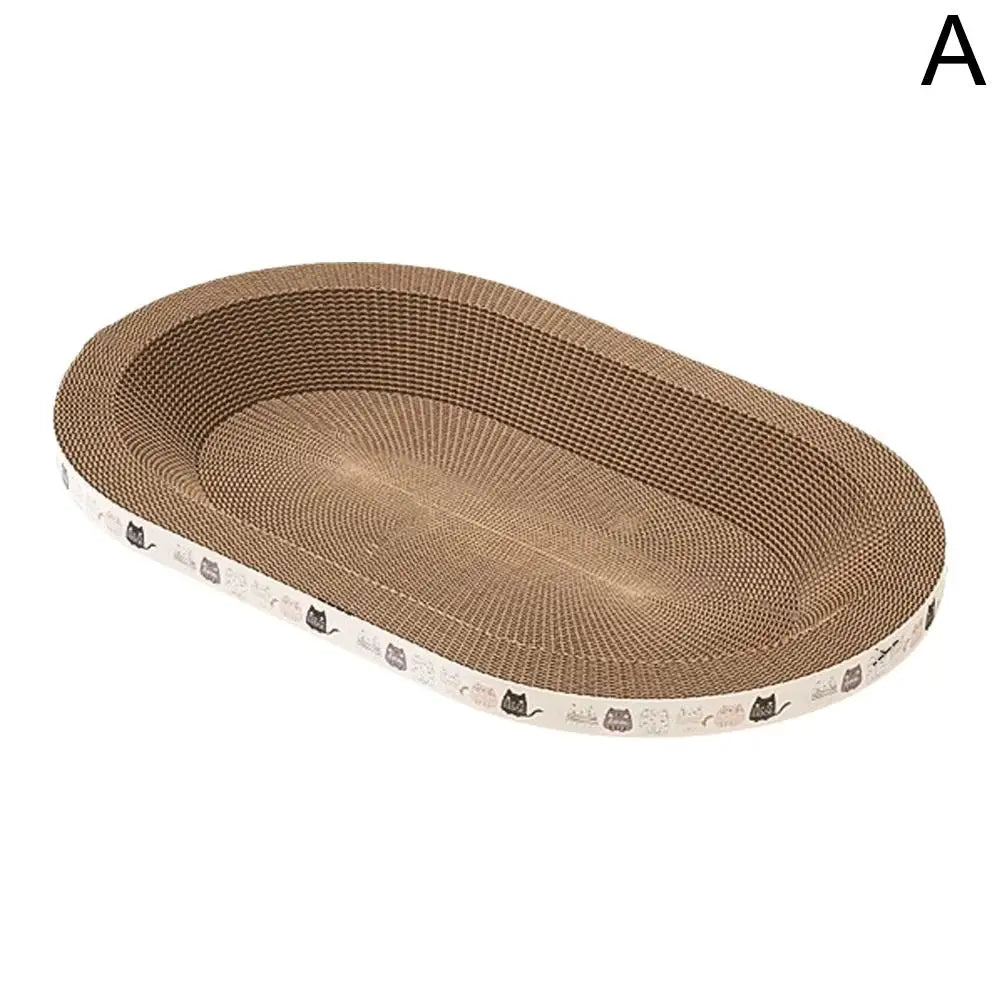 Durable Cat Scratcher Bed – Eco-Friendly Corrugated Design for Healthy Claws & Cozy Resting