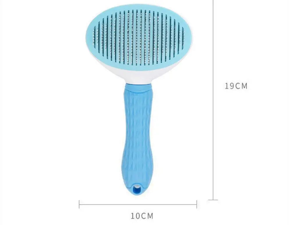 Self-Cleaning Pet Grooming Brush – Stainless Steel Comb for Dogs & Cats