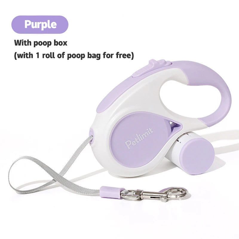 Automatic Retractable Dog Leash – 3M/5M Extendable Lead