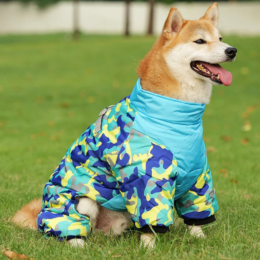 Warm thickened dog coat waterproof windproof design