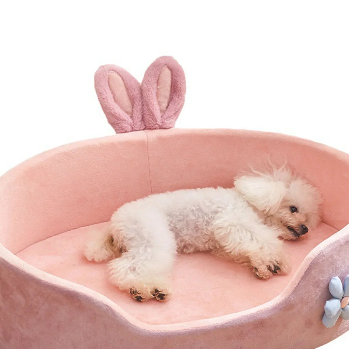 Pink detachable cushion bed for cats & dogs – product photo