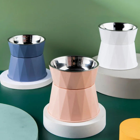 Raised feeding bowl for small dogs and cats