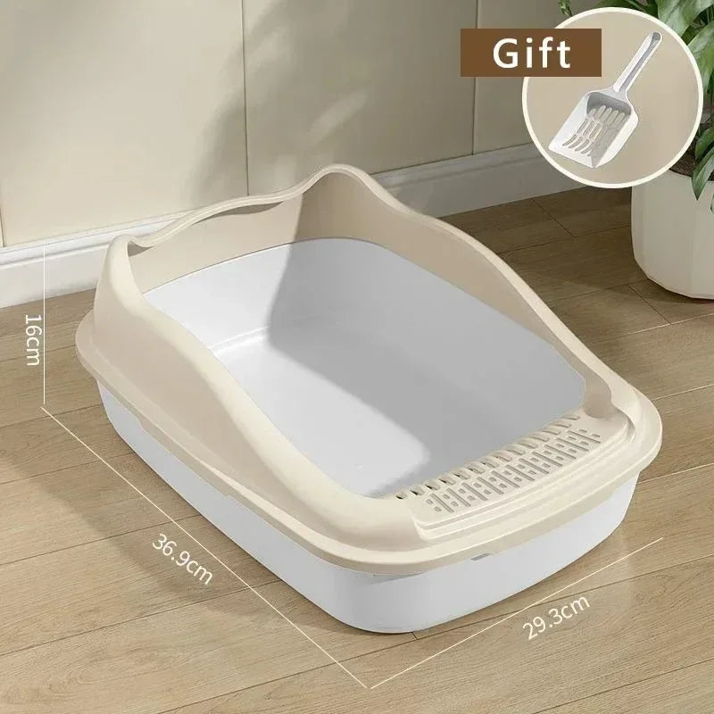Small Cat Litter Box – Semi-Enclosed Anti-Splash Toilet