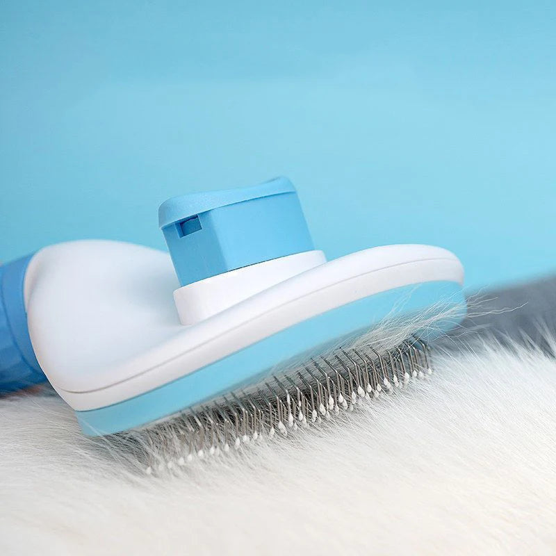 Self-Cleaning Pet Grooming Brush – Stainless Steel Comb for Dogs & Cats