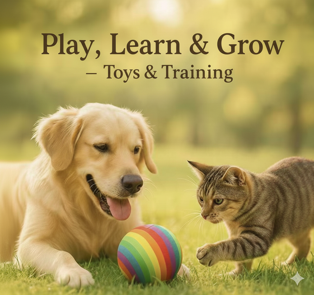 Toys & Training – Fun and Educational Playtime for Your Dog & Cat