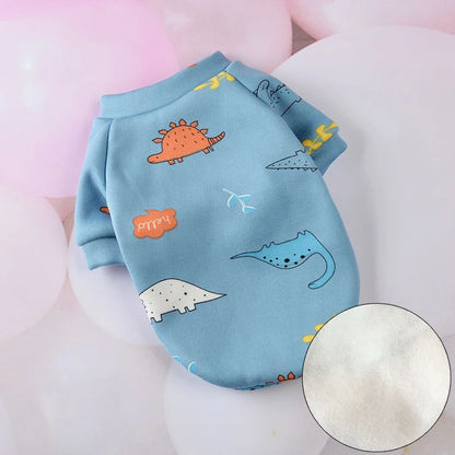 Winter Warm Dog Clothes – Cute Hoodies for Small Dogs & Cats