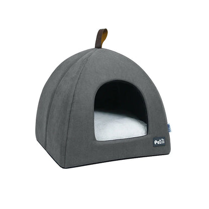 Semi-Closed Pet Bed – Cozy Yurt for Dogs & Cats