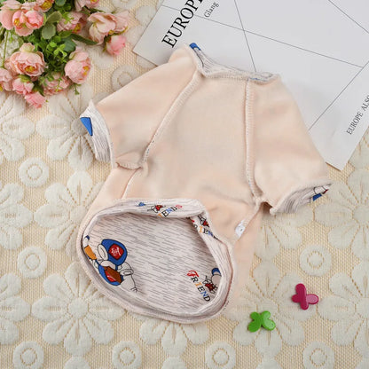 Pink strawberry warm dog hoodie for puppies and cats