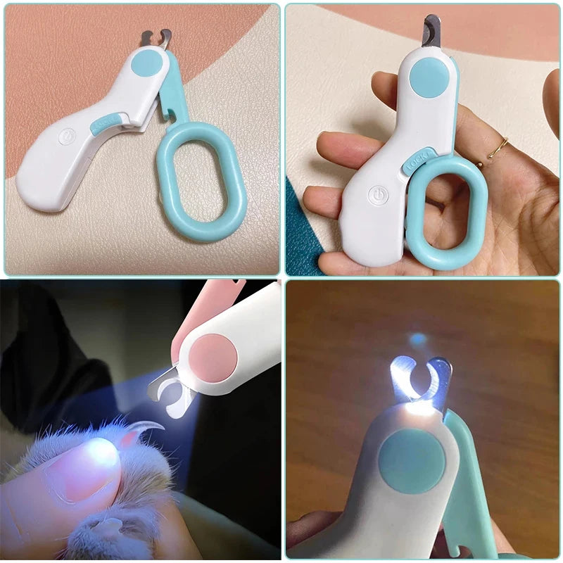 Easy-to-use LED nail clipper – safe trimming for dogs and cats