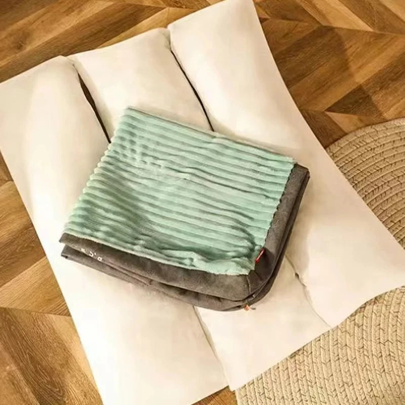 Foldable and washable pet bed mat for cats and dogs