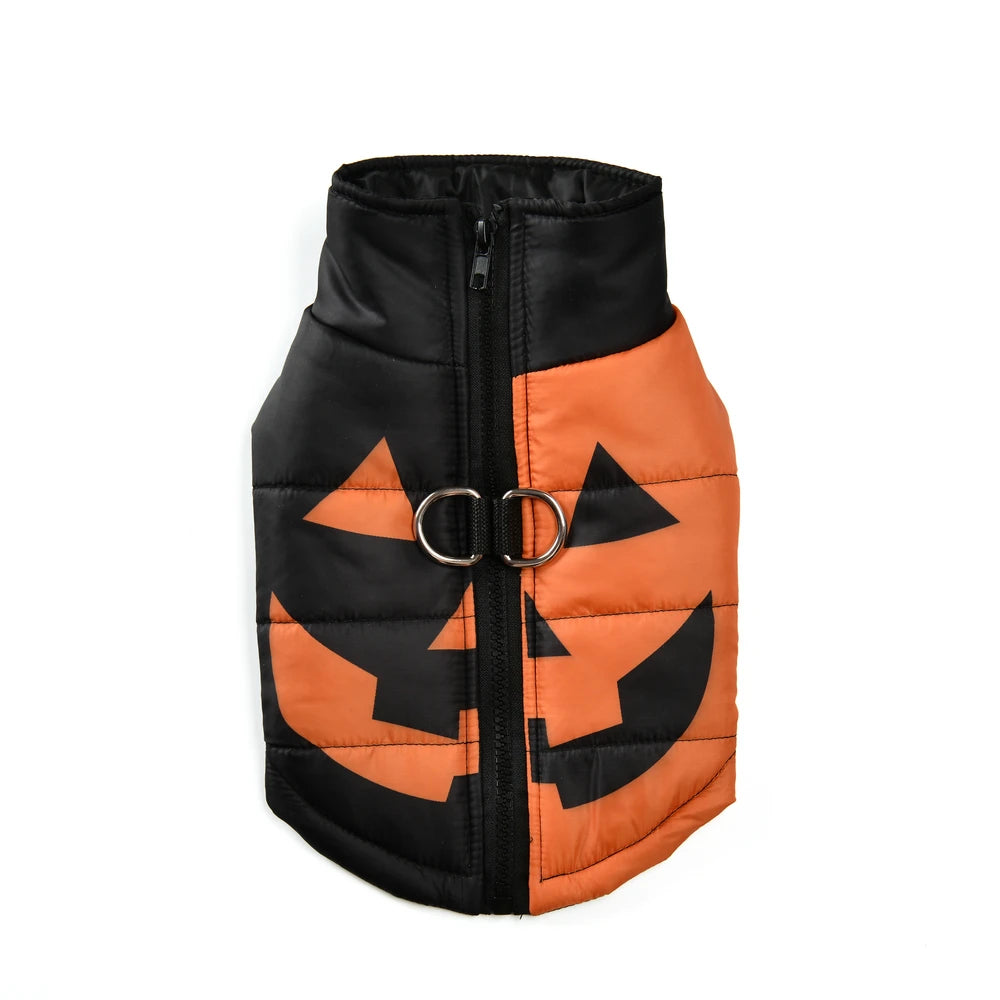 Halloween Dog Jacket – Warm Cosplay Costume for Pets