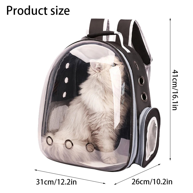 Multiple color transparent cat and dog carrier backpack