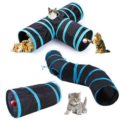 Foldable Cat Tunnel – Interactive Play Toy for Cats