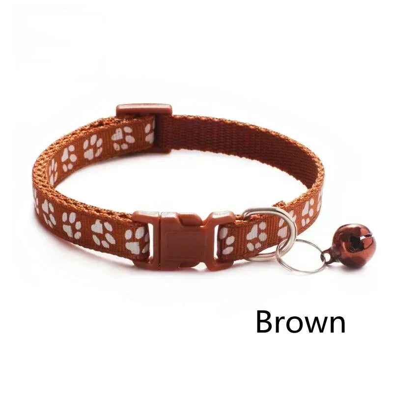 Adjustable Dog & Cat Collar with Bell – Personalized Pet Neck Ring