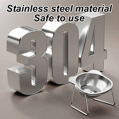 Durable non-slip elevated dog and cat bowl
