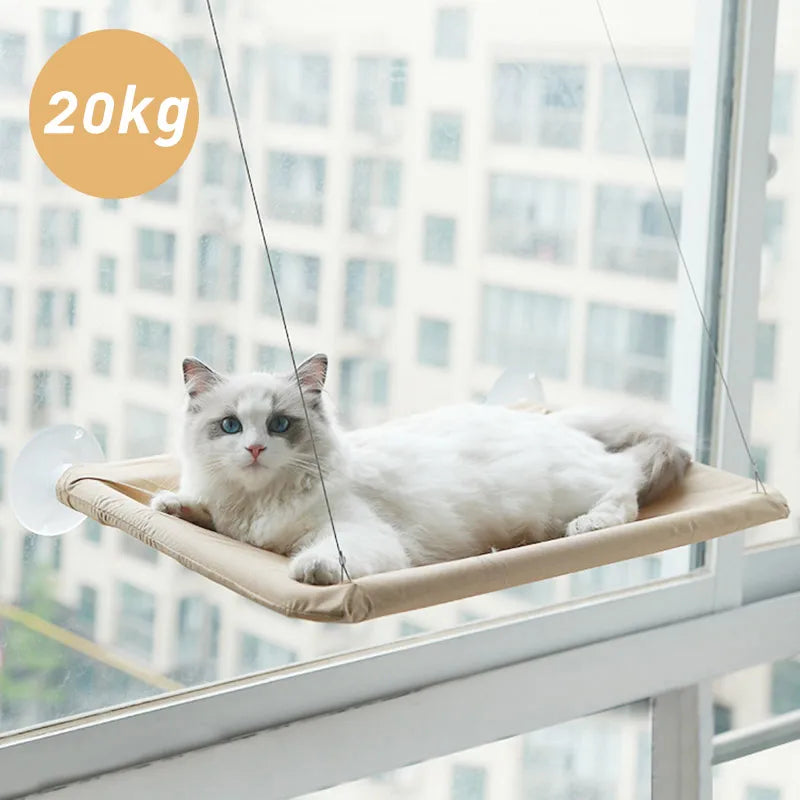 Multiple color cat window hammock with breathable fabric
