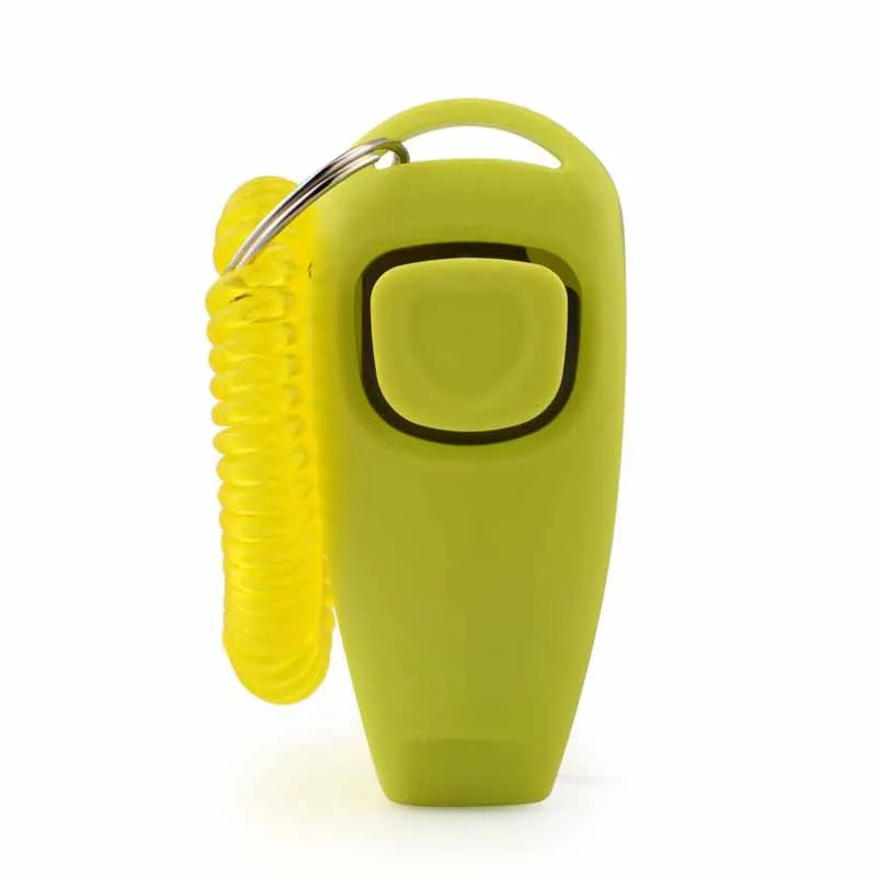 2 in 1 Pet Training Clicker with Whistle – Dog Training Assistant Tool