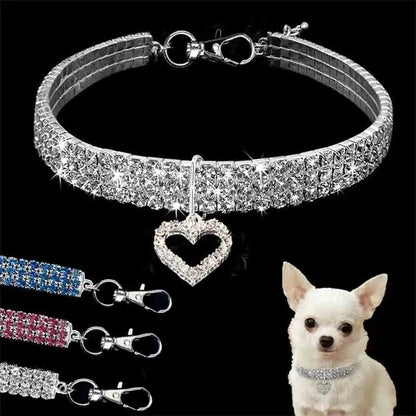 Rhinestone dog collar crystal bling
