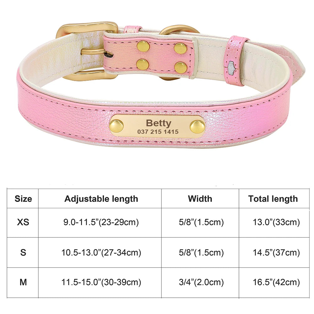 Personalized Cat & Dog Collar with Crystal Rhinestones – Adjustable Collar with Custom Engraved Anti-Lost ID Tag