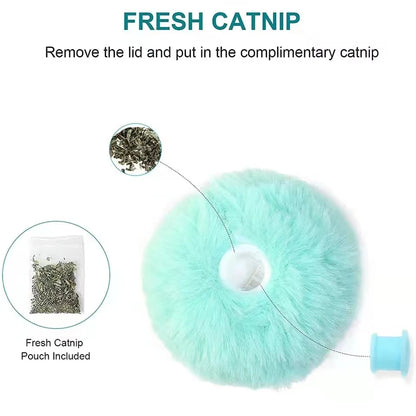 Smart Plush Sound Cat Ball – Interactive Electric Catnip Toy with Touch Sensor & Funny Animal Design