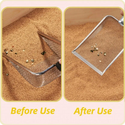 Cat litter shovel made of stainless steel