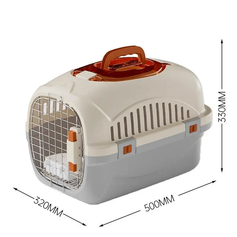 Cat & Small Dog Carrier Box – Portable Ventilated Pet Cage