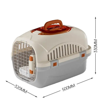 Cat & Small Dog Carrier Box – Portable Ventilated Pet Cage