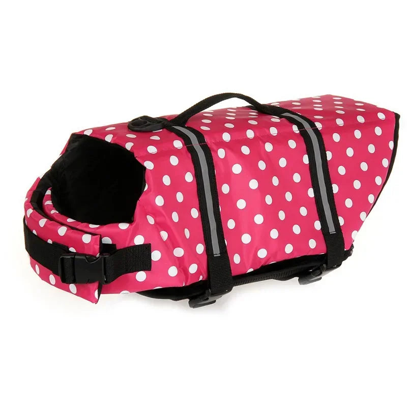Dog Life Jacket with Reflective Strips – Adjustable Waterproof Pet Swim Vest for Small to Large Dogs