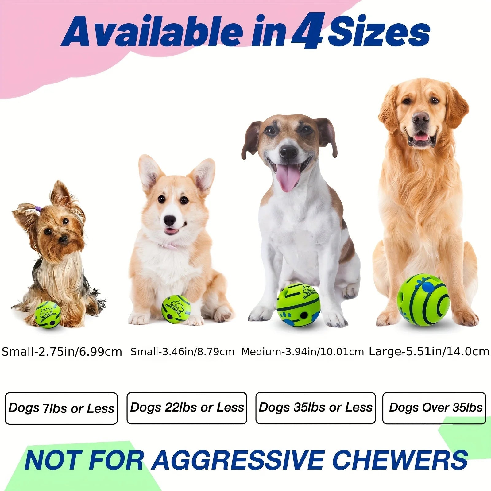 Funny giggle ball dog toy – no batteries needed, interactive play