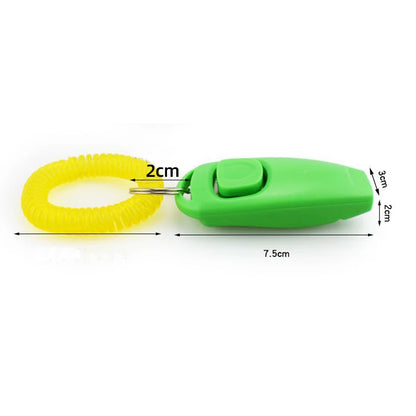 2 in 1 Pet Training Clicker with Whistle – Dog Training Assistant Tool