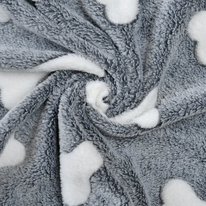 Soft Cozy Pet Blanket – Fleece Dog & Cat Bed Mat, Washable