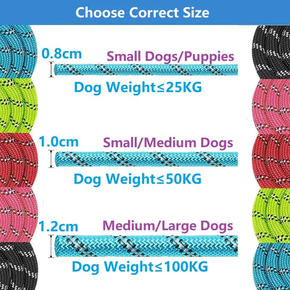 Strong Dog Leash with Soft Handle – Durable Rope in 120/150/200/300cm