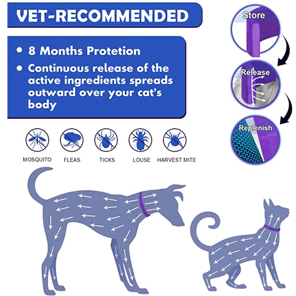 Multi-pack calming collars for cats and small dogs