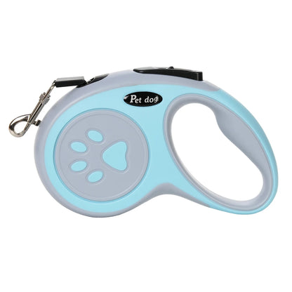 Dog Paw Design Retractable Leash 3m/5m – Durable Nylon