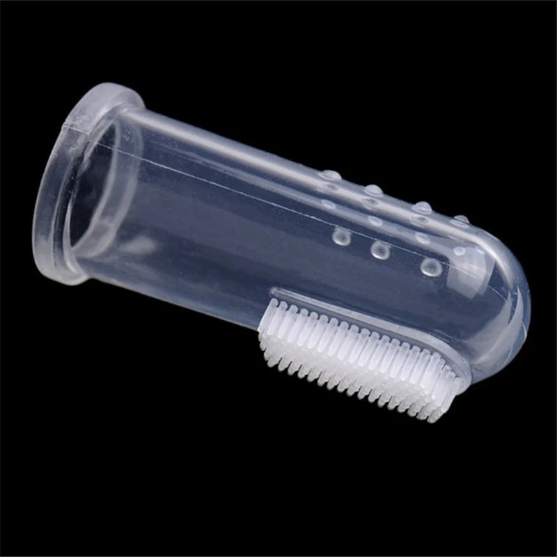 Pet Finger Toothbrush – Soft Silicone Dog & Cat Dental Brush for Plaque, Tartar & Bad Breath Removal