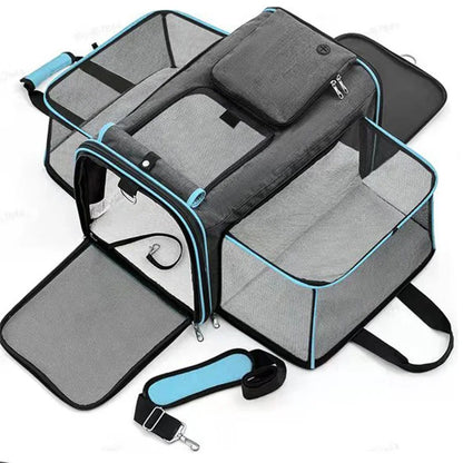 Foldable Cat Carrier – Expandable Travel Tote Bag