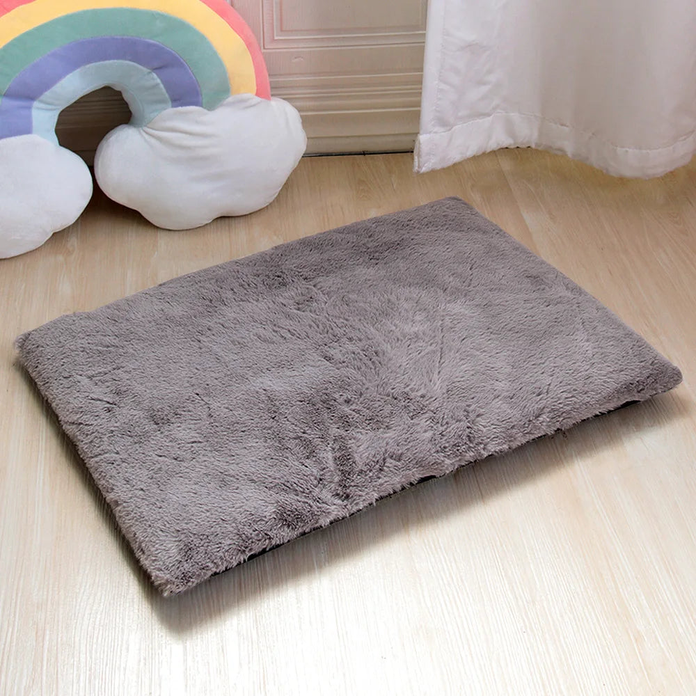 Cozy Faux Fur Dog Bed Mat – Warm, Washable Pet Sleeping Blanket for Dogs & Cats (S–XL)
