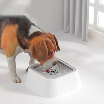 Close-up of filter system inside pet bowl
