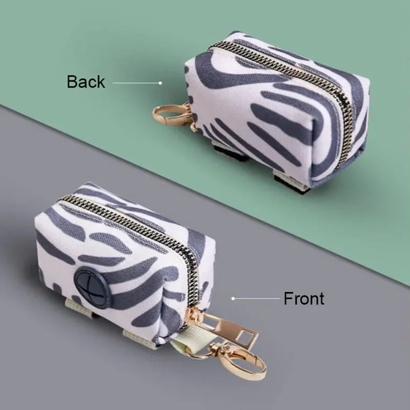 portable dog poop bag dispenser leash clip