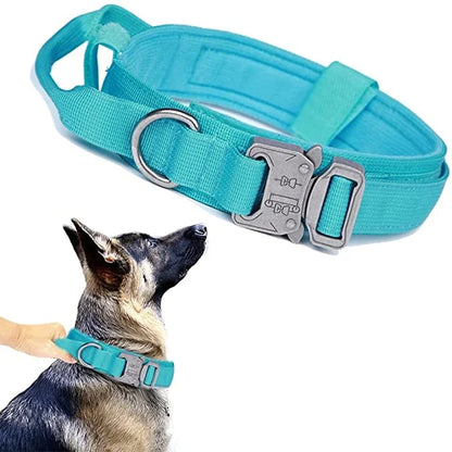 Durable Tactical Dog Collar & Leash Set – Adjustable Military Pet Gear