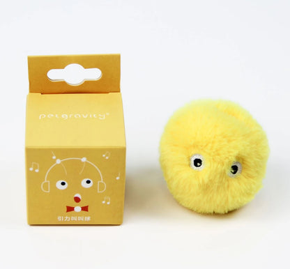 Smart Plush Sound Cat Ball – Interactive Electric Catnip Toy with Touch Sensor & Funny Animal Design