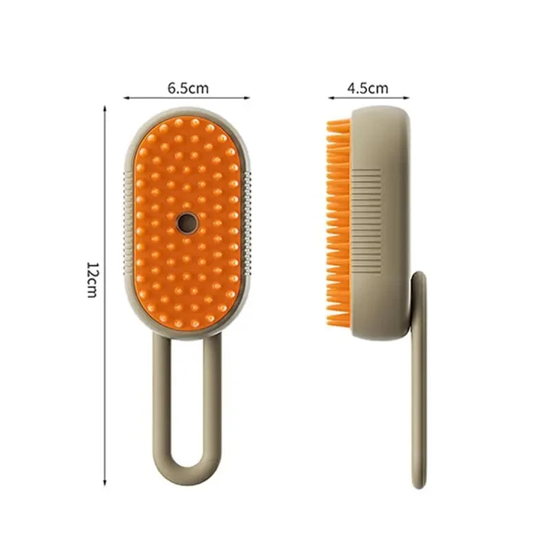 Rechargeable Pet Grooming Brush 3-in-1 – Electric Spray & Massage Comb for Dogs and Cats, Removes Loose Hair & Tangles