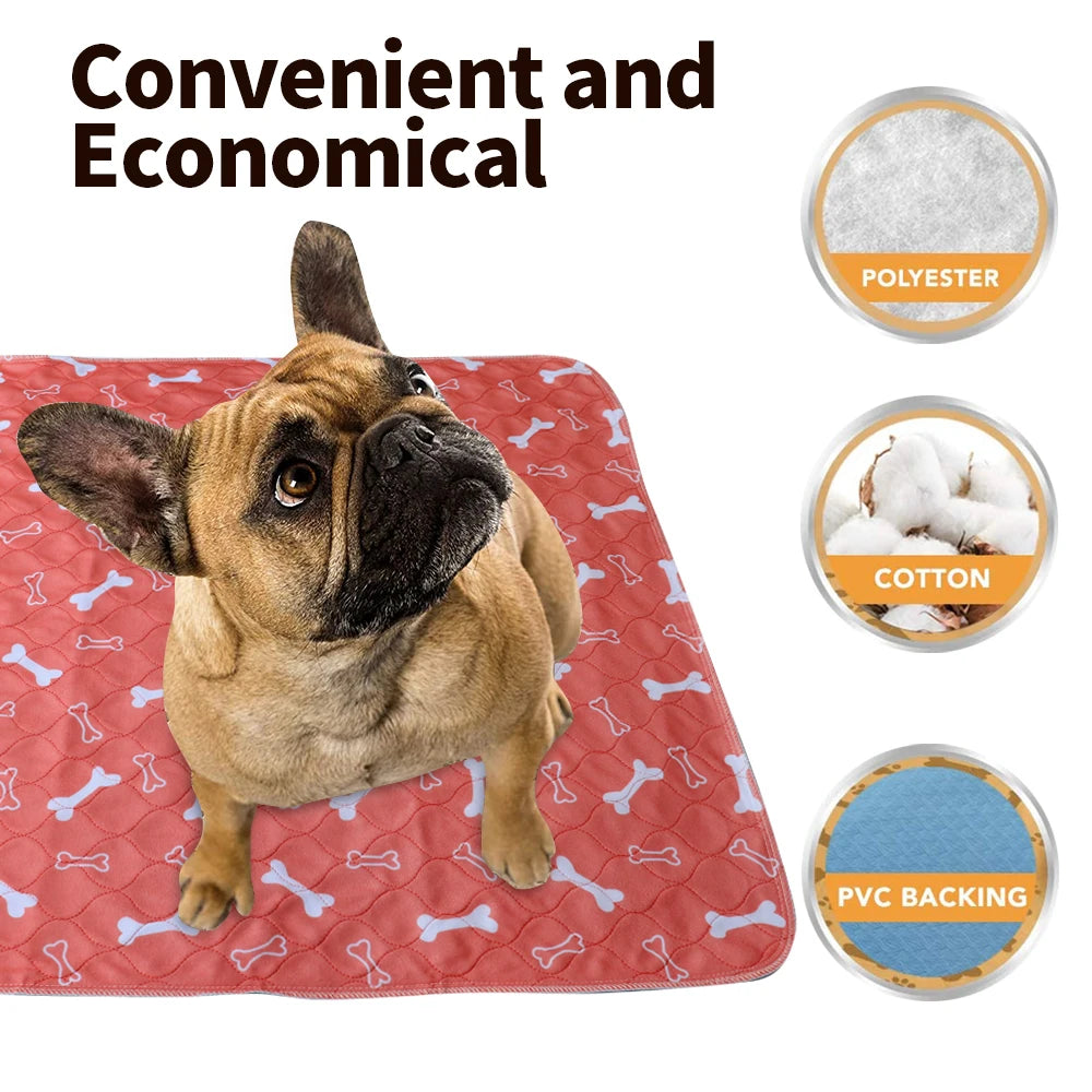 Orange absorbent dog pee pad with fiber material