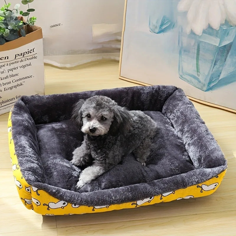 Luxury Soft Pet Bed for Dogs & Cats – Cozy Washable Sofa Basket for Small, Medium, and Large Pets