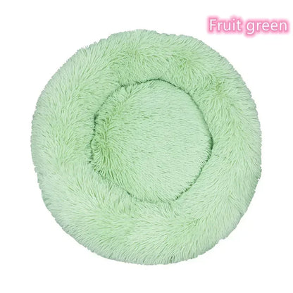 Donut bed for dogs in light brown
