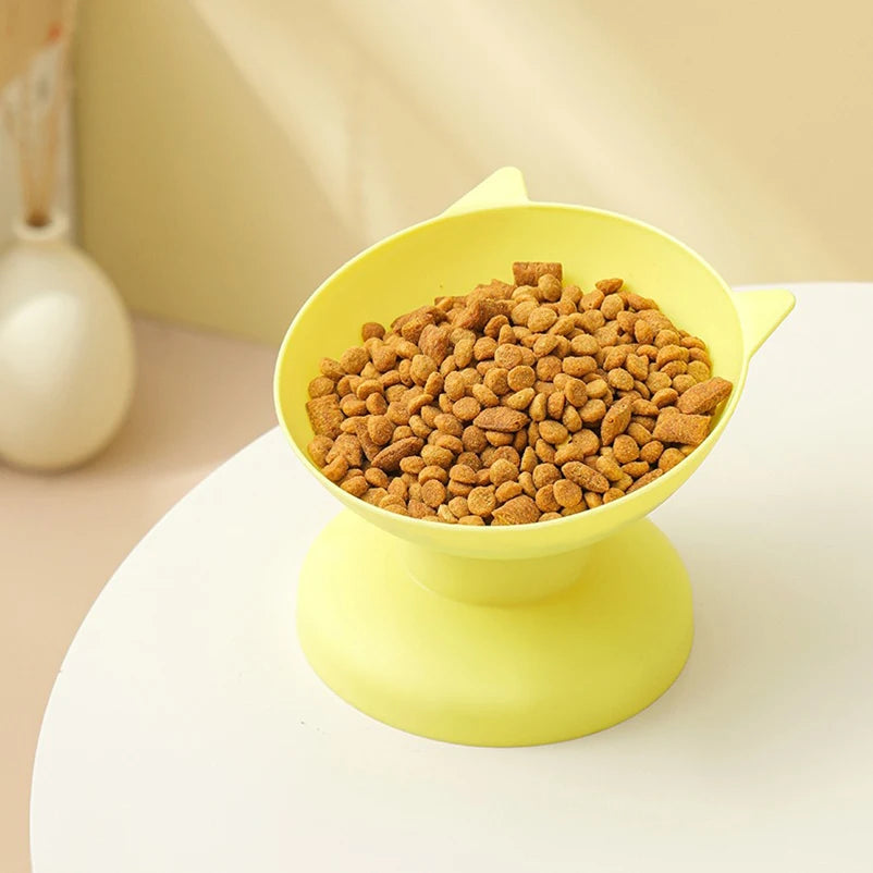 Elevated Pet Bowl – 45° Tilt Cat & Dog Feeding Bowl